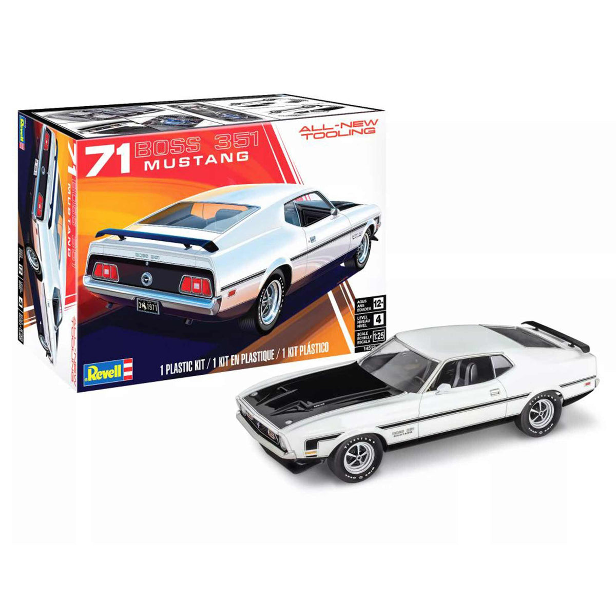 Revell 1971 Mustang Boss 351 1:25 Scale Model Kit – Auto World Store