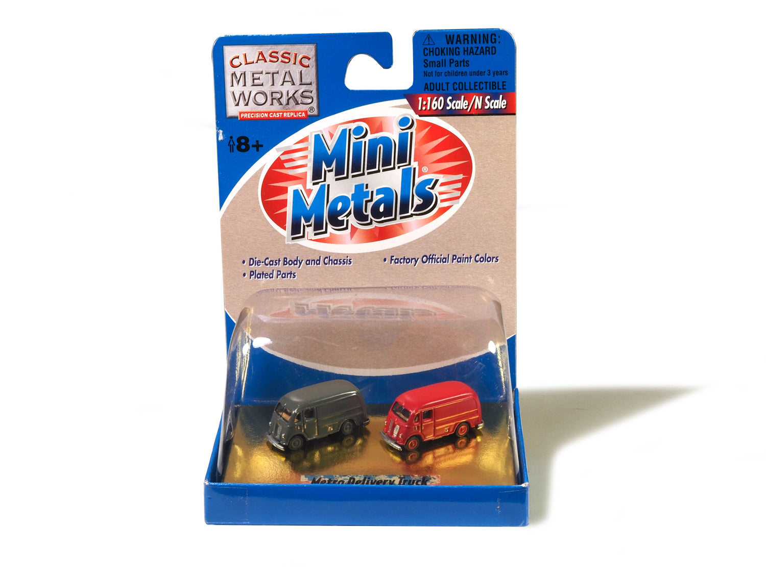 Classic Metal Works Metro Delivery Truck Red/Grey (2-Pack) 1:160 N Scale