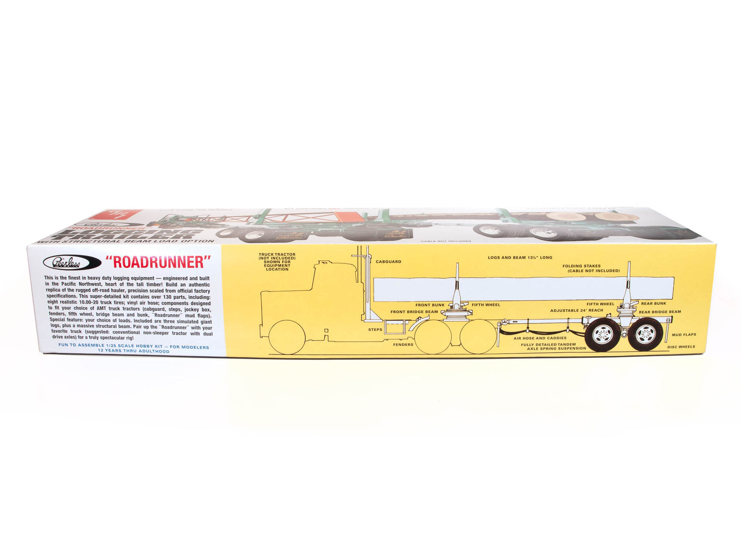 AMT Logging Trailer 1:25 Scale Model Kit