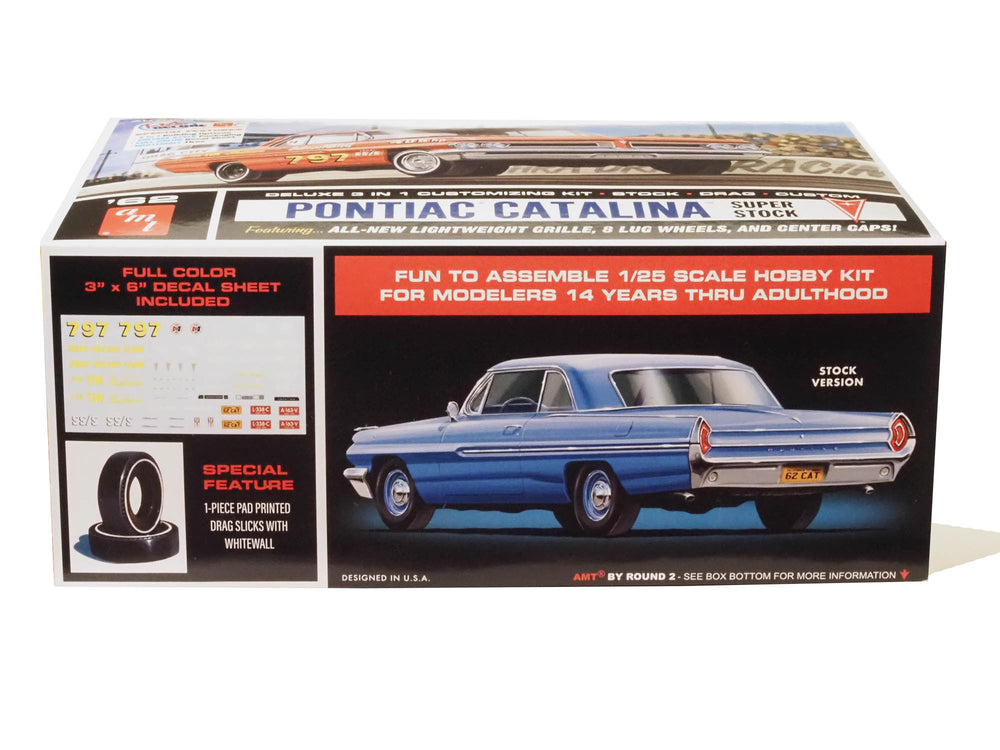 AMT 1962 Pontiac Catalina Super Stock 1:25 Scale Model Kit