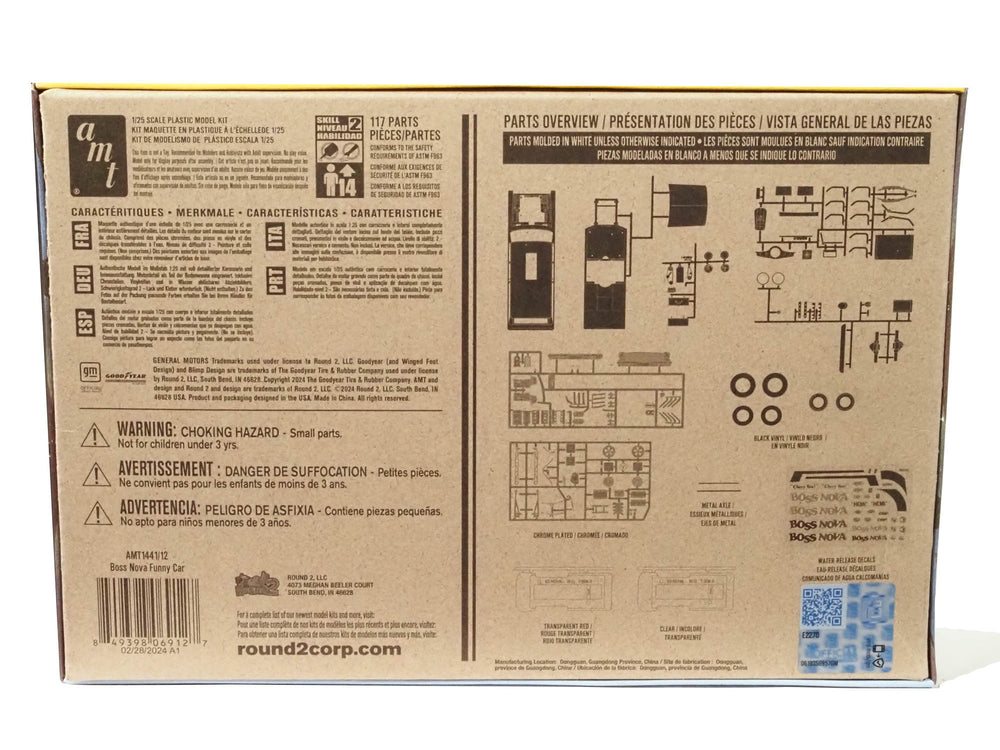 AMT Boss Nova Funny Car 1:25 Scale Model Kit