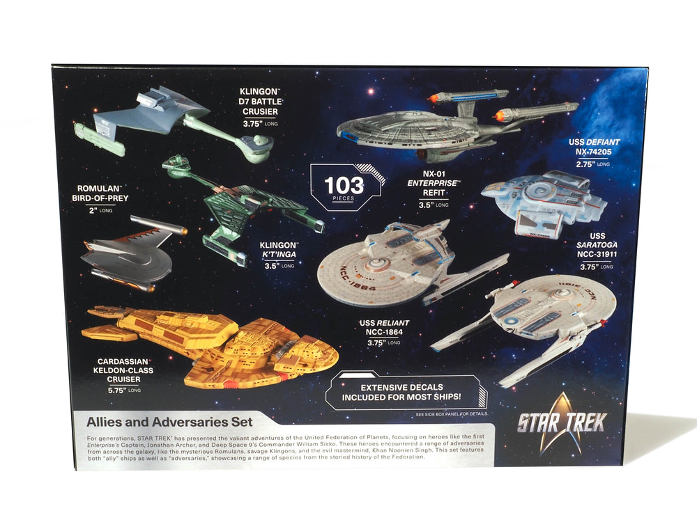 AMT Star Trek Adversaries & Allies Ship Set 1:2500 Scale Model Kit