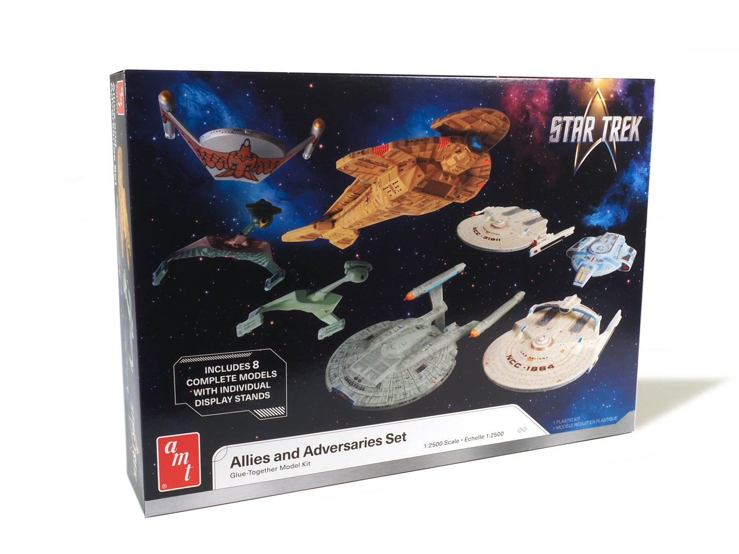 AMT Star Trek Adversaries & Allies Ship Set 1:2500 Scale Model Kit