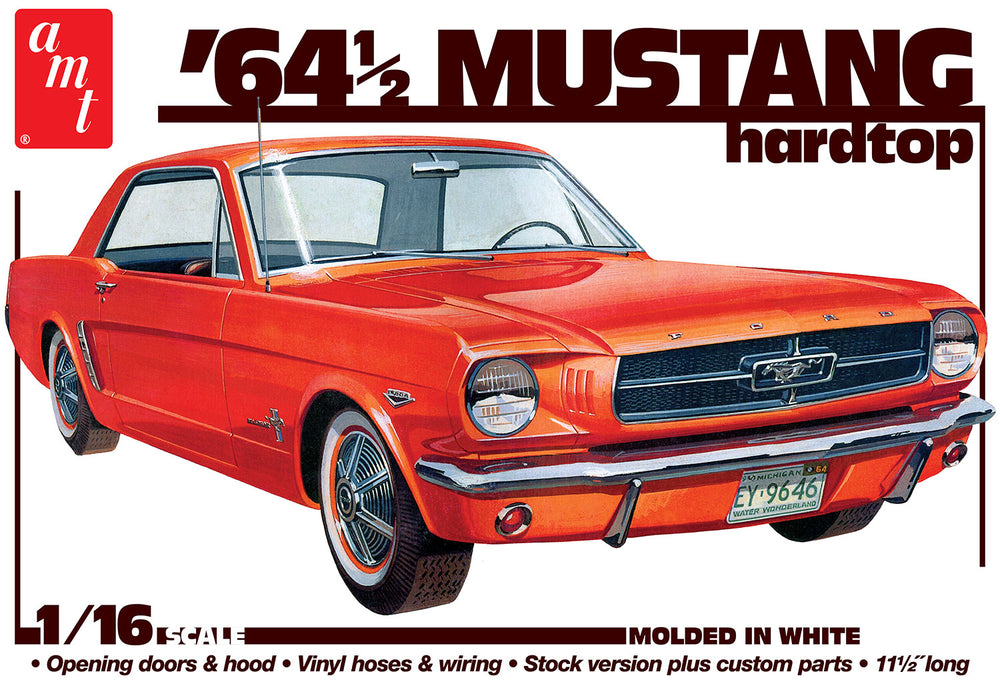 "PRE-ORDER" AMT 1964.5 Ford Mustang Coupe 60th Anniversary 1:16 Scale Model Kit (DUE DECEMBER 2024)