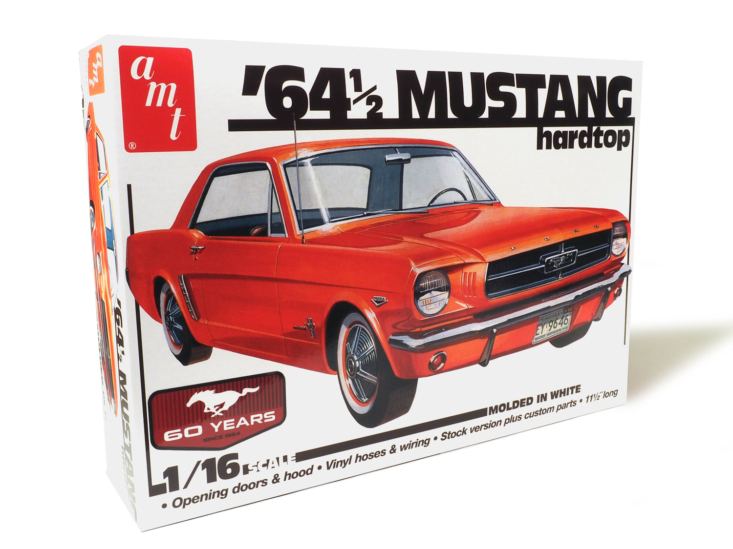 "PRE-ORDER" AMT 1964.5 Ford Mustang Coupe 60th Anniversary 1:16 Scale Model Kit (DUE DECEMBER 2024)