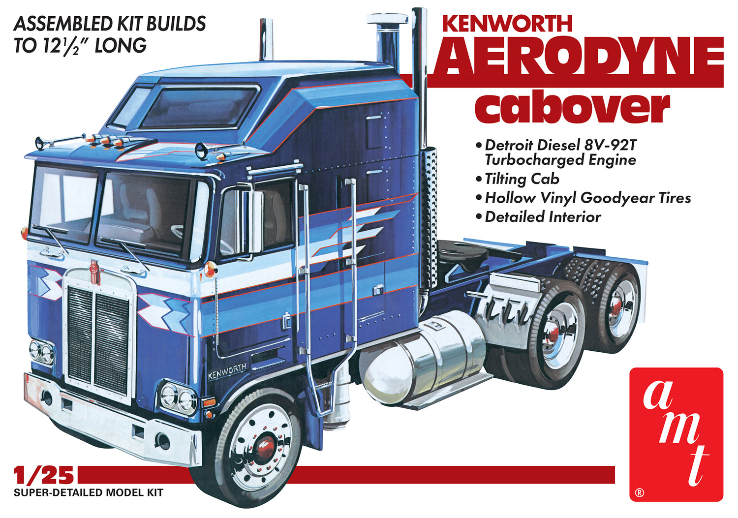 AMT Kenworth Aerodyne Cabover 1:25 Scale Model Kit