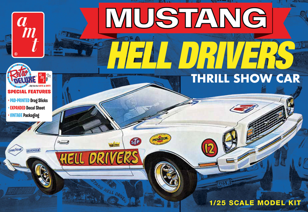 AMT 1977 Ford Mustang "Hells Drivers" 1:25 Scale Model Kit