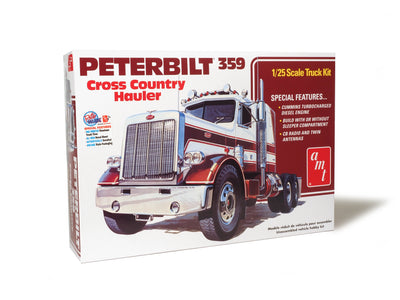 AMT Peterbilt 359 "Cross Country Hauler" 1:25 Scale Model Kit