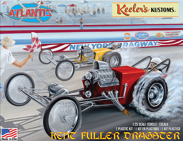 Atlantis Keelers Kustom's Kent Fuller Dragster 1:25 Scale Model Kit