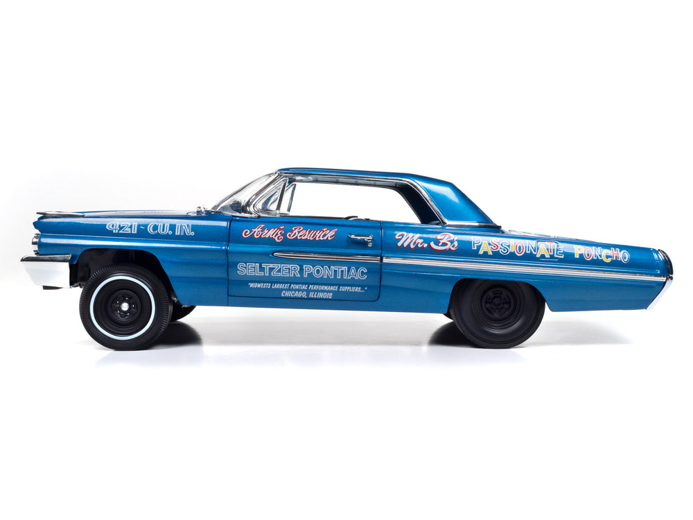 "PRE-ORDER" Auto World 1962 Pontiac Catalina Hardtop Legends of the Quarter Mile 1:18 Scale Diecast (DUE JANAURY 2025)