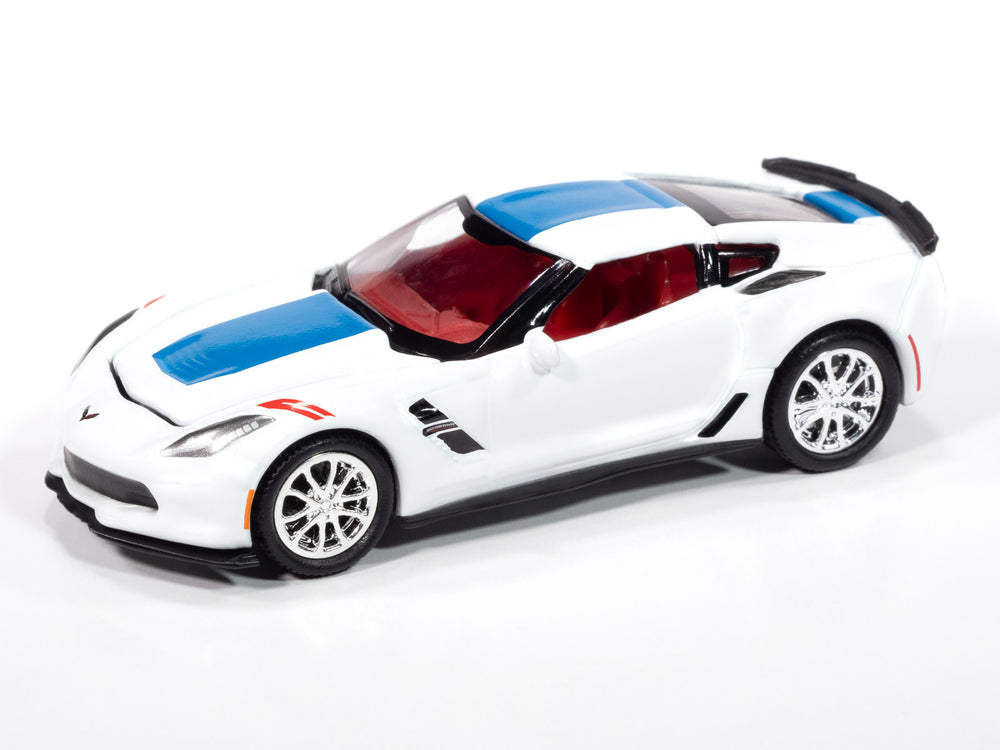 "PRE-ORDER" Auto World 2018 Chevy Corvette Grand Sport (Arctic White) 1:64 Diecast (DUE MARCH 2025)