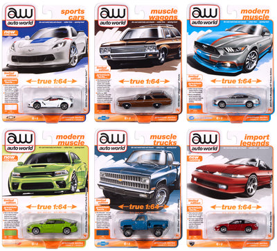 "PRE-ORDER" Auto World Premium 2024 Release 3 Set A (6-Car Sealed Case) 1:64 Diecast (DUE MARCH 2025)