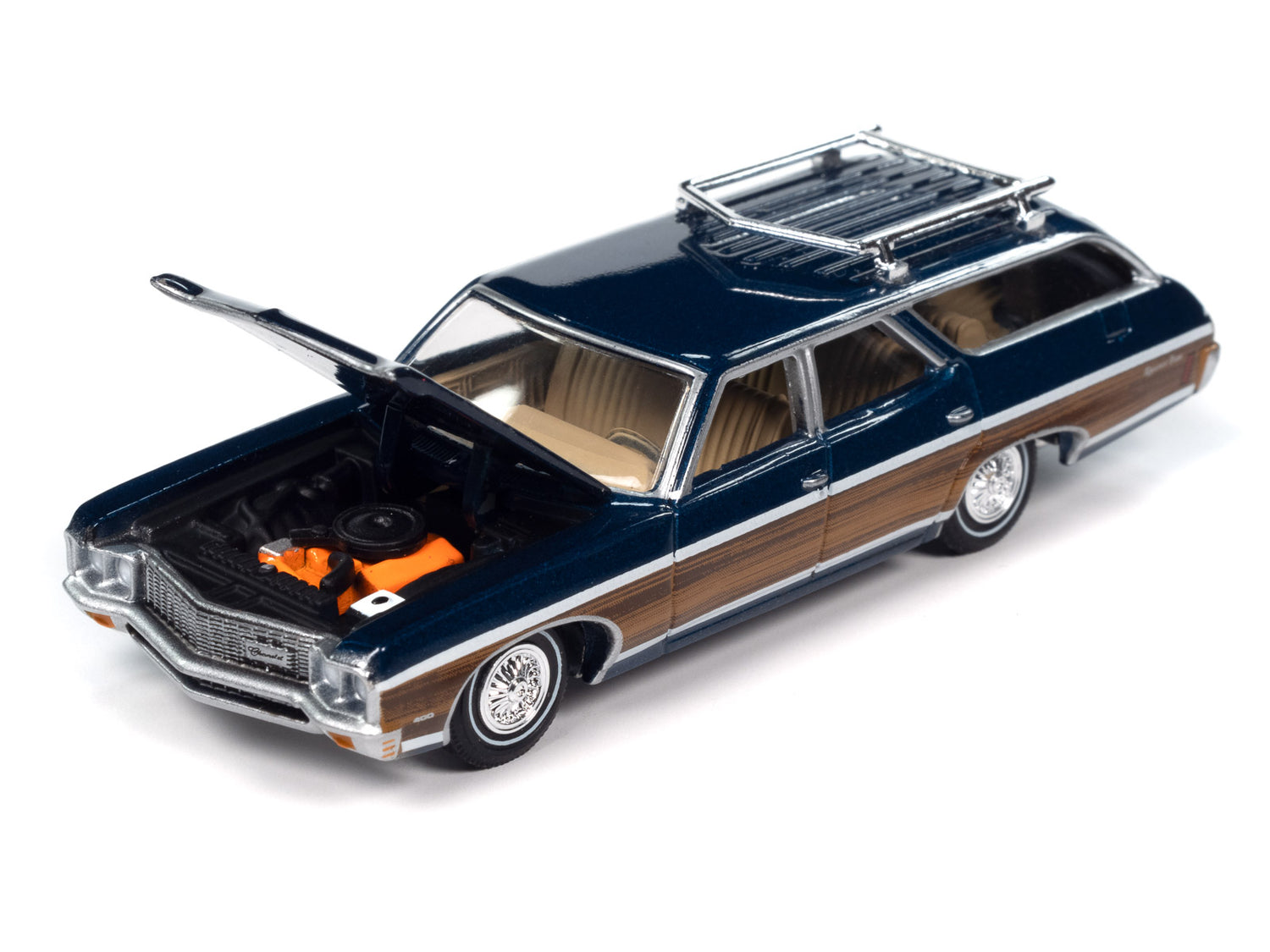 Auto World 1970 Chevy Kingswood (Fathom Blue) 1:64 Diecast