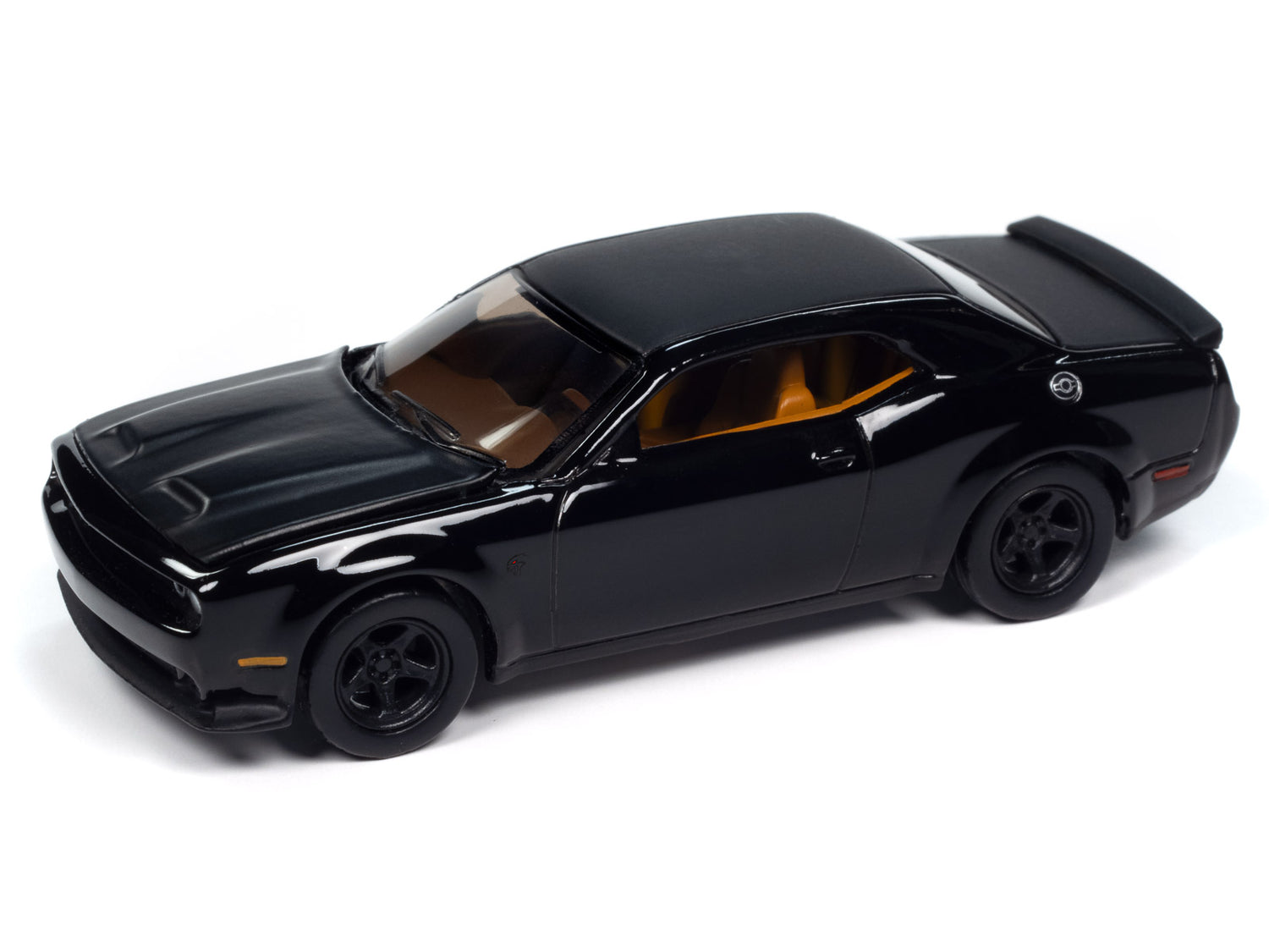 "PRE-ORDER" Auto World 2021 Dodge Challenger SRT Super Stock (Pitch Black w/ Flat Black Top/Hood) 1:64 Diecast (DUE OCTOBER 2024)