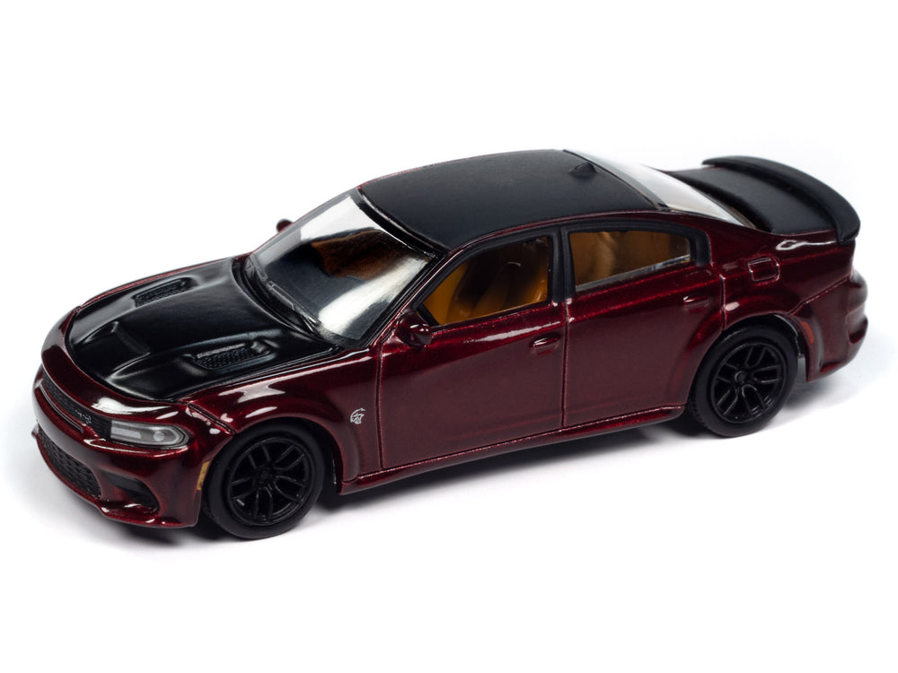 Auto World 2021 Dodge Charger SRT Hellcat Redeye (Octane Red w/Flat Black Top/Hood) 1:64 Diecast