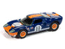 "PRE-ORDER" Auto World 1964 Ford GT40 GULF (Gulf Dark Blue w/Orange Stripe) 1:64 Diecast (DUE MARCH 2025)