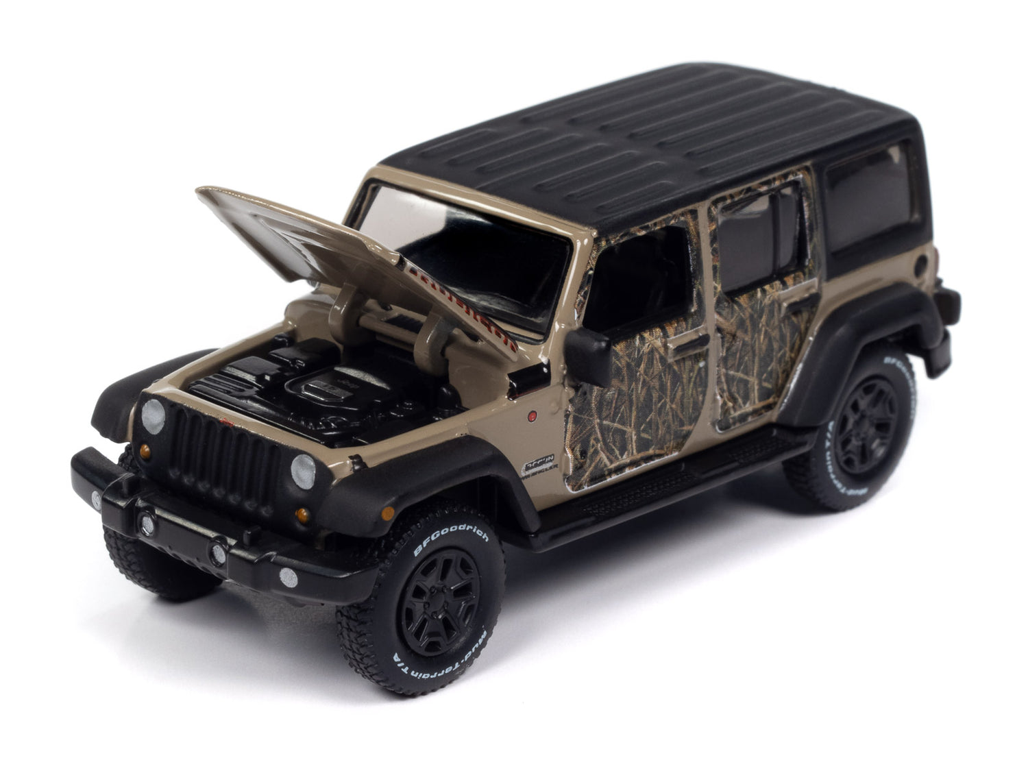 "PRE-ORDER" Auto World BCC Mossy Oak 2018 Jeep Wrangler Recon 1:64 Diecast (DUE LATE DECEMBER 2024)