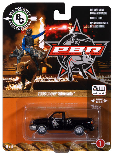 "PRE-ORDER" Auto World BCC PBR 2003 Chevy Silverado Stepside 1:64 Diecast (DUE LATE DECEMBER 2024)