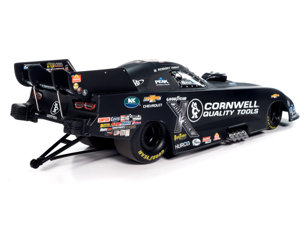 Auto World 2023 Robert Hight Cornwell Tools Black Funny Car Chevy Camaro 1:24 Scale Diecast