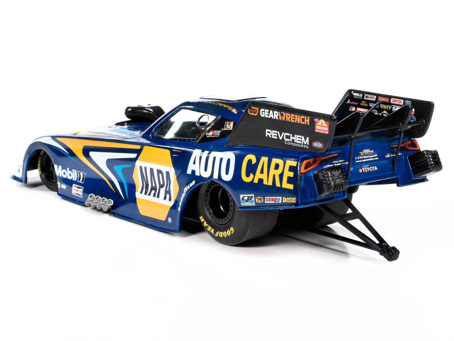 Auto World NHRA 2024 Ron Capps NAPA Funny Car Toyota Supra 1:24 Scale Diecast