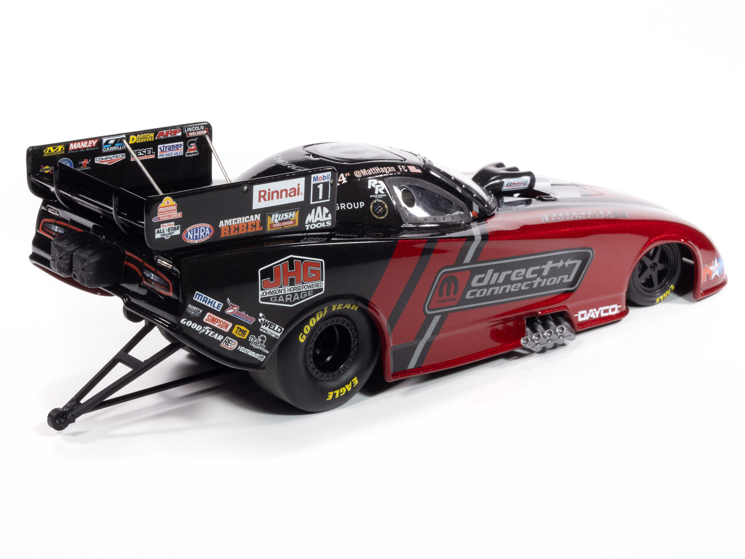 "PRE-ORDER" Auto World 2024 Matt Hagan Direct Connection Funny Car 1:24 Scale Diecast (DUE DECEMBER 2024)