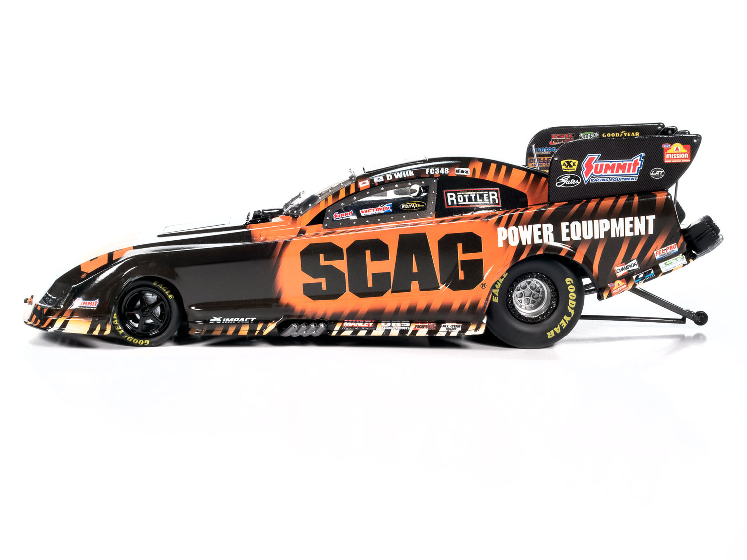 "PRE-ORDER" Auto World 2024 Dan Wilkerson SCAG Funny Car 1:24 Scale Diecast (DUE DECEMBER 2024)