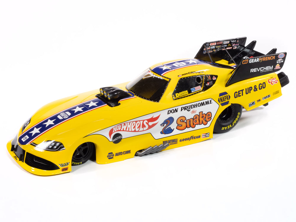 "PRE-ORDER" Auto World 2023 Ron Capps Napa Hot /Wheels/Snake Funny Car Toyota Supra 1:24 Scale Diecast (DUE JANUARY 2025)