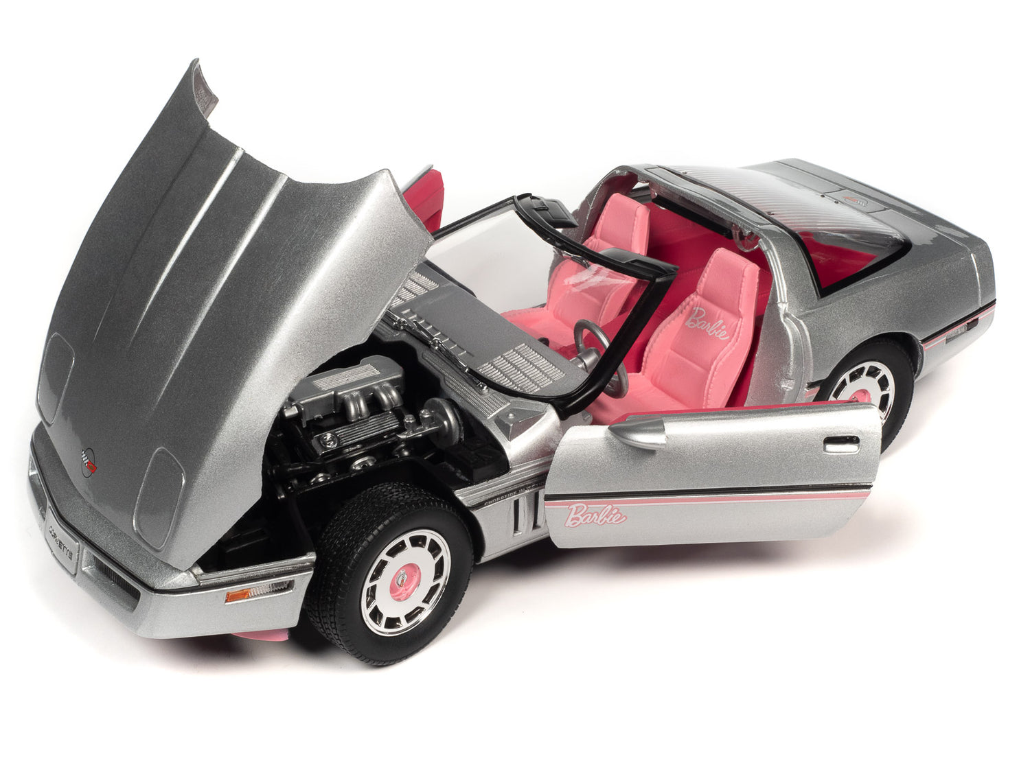 Auto World Barbie 1986 Chevy Corvette 1:18 Scale Diecast