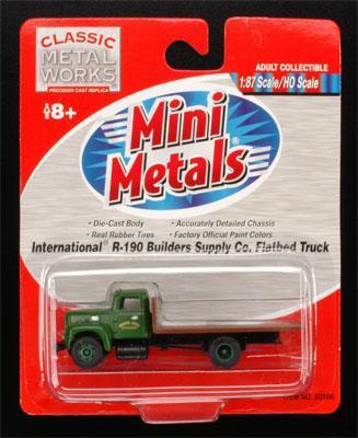 Classic Metal Works International R190 Flatbed Truck Builders Supply Co. 1:87 HO Scale