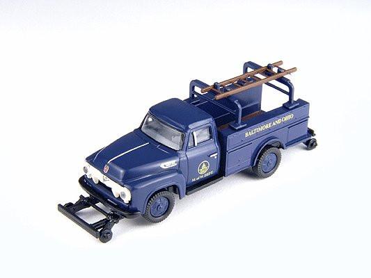 Classic Metal Works 1954 Ford F-350 Hy-Rail Truck Baltimore & Ohio 1:87 HO Scale