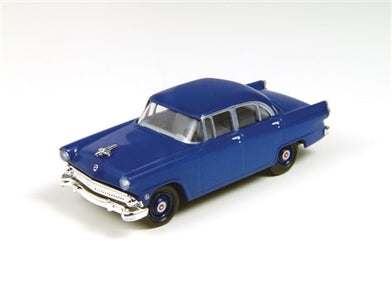 Classic Metal Works 1955 Ford Mainline 4-Door Banner Blue 1:87 HO Scale