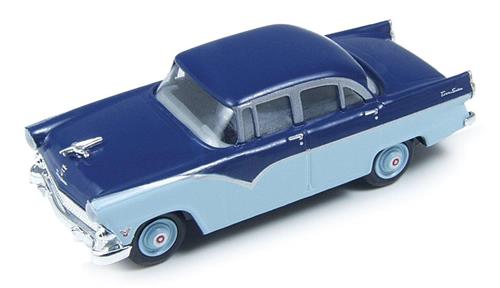 Classic Metal Works 1955 Ford Fairlane 4-Door Dark Blue/Light Blue 1:87 HO Scale