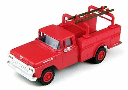 Classic Metal Works 1960 Ford Utility Truck Monte Carlo Red 1:87 HO Scale