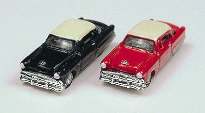 Classic Metal Works 1953 Ford Victoria Red/Blue (2-Pack) 1:160 N Scale