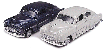 Classic Metal Works 1951 Chevy Fleetline Gray/Blue (2-Pack) 1:160 N Scale