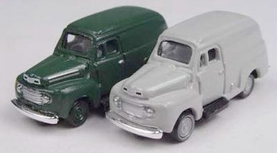 Classic Metal Works 1948 Ford Panel Van Green/Gray (2-Pack) 1:160 N Scale