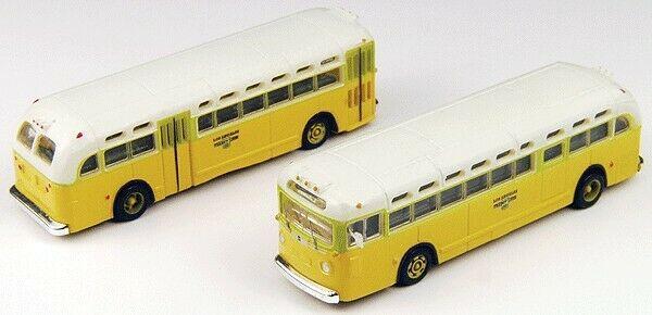 Classic Metal Works GMC TDH-3610 Transit Bus National City Lines (LA Transit) (2-Pack) 1:160 N Scale