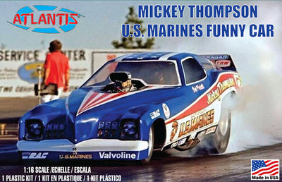 Atlantis Mickey Thompson Marines Funny Car 1/16 Scale Model Kit