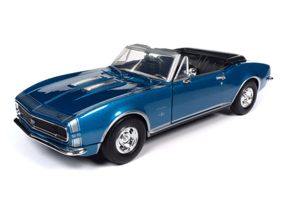 Johnny Lightning 1967 Chevy Camaro SS (Convertible) (Metallic Blue) 1:24 Diecast