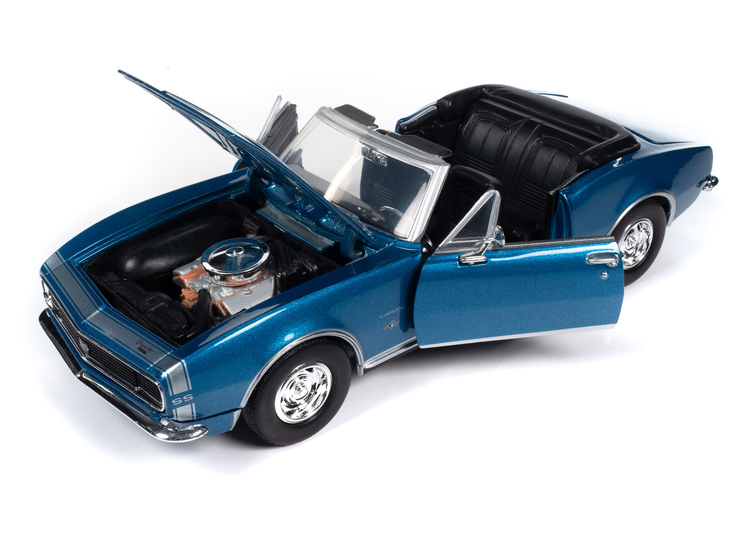 Johnny Lightning 1967 Chevy Camaro SS (Convertible) (Metallic Blue) 1:24 Diecast