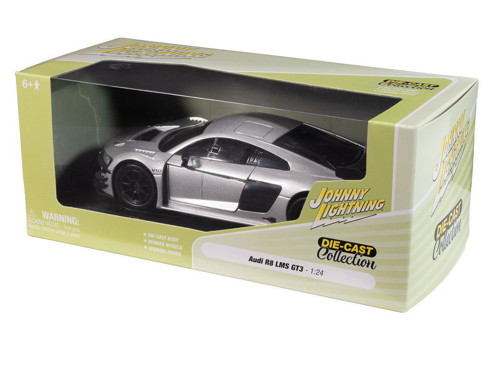 Johnny Lightning Audi R8 LMS GT3 (Silver) 1:24 Diecast