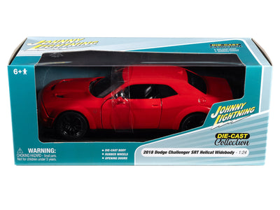 Johnny Lightning 2018 Dodge Challenger SRT Hellcat Widebody (Red) 1:24 Diecast