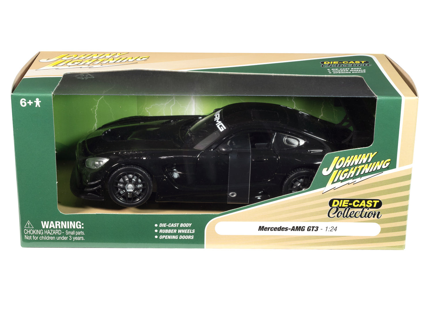 Johnny Lightning Mercedes AMG GT3 (Black) 1:24 Diecast