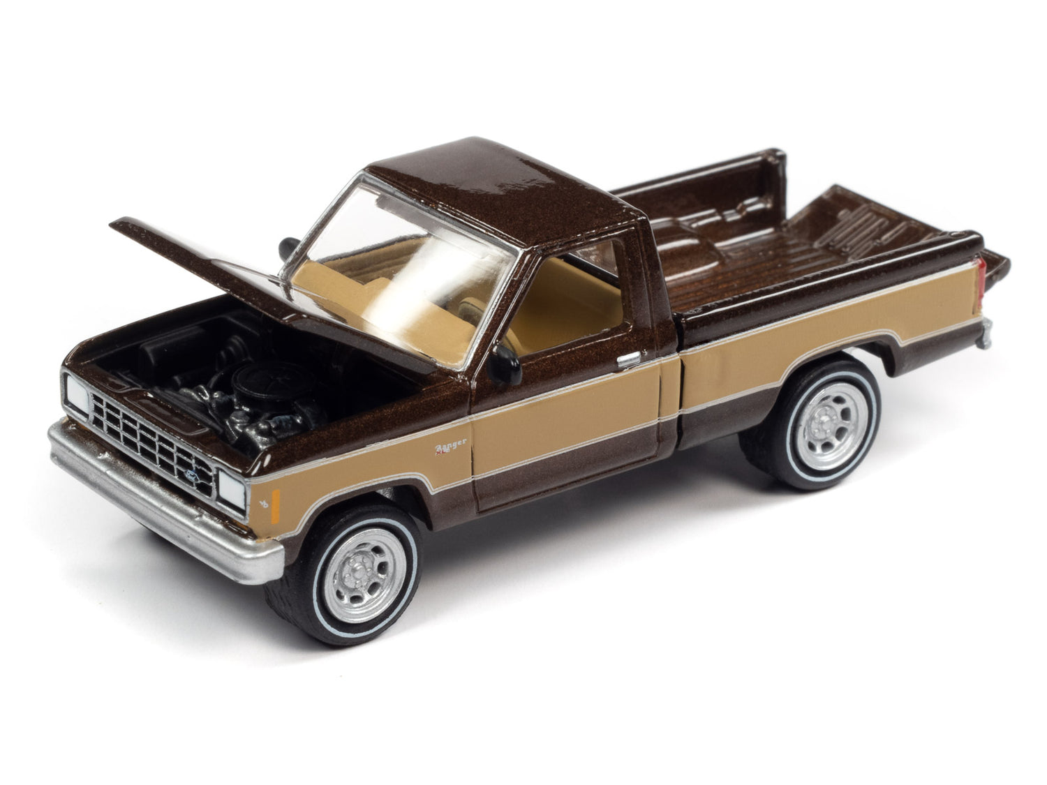 Johnny Lightning Classic Gold 1984 Ford Ranger (Walnut Metallic w/ Desert Tan Sides) 1:64 Scale Diecast