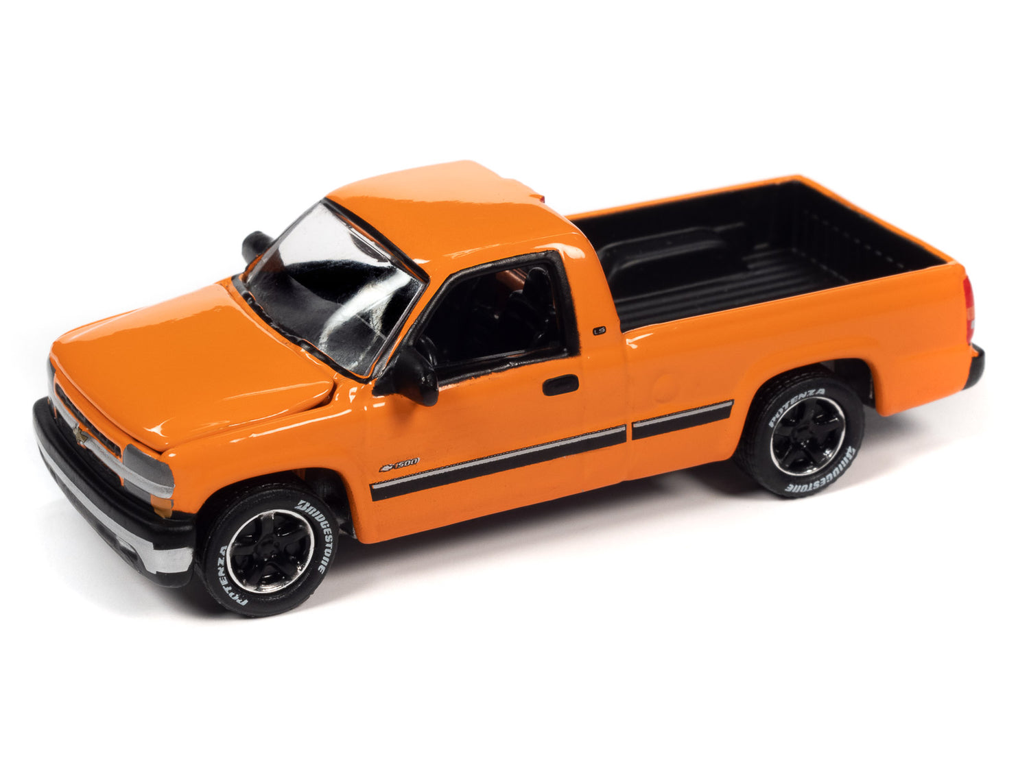 Johnny Lightning Classic Gold 2002 Chevrolet Silverado (Tangier Orange) 1:64 Scale Diecast