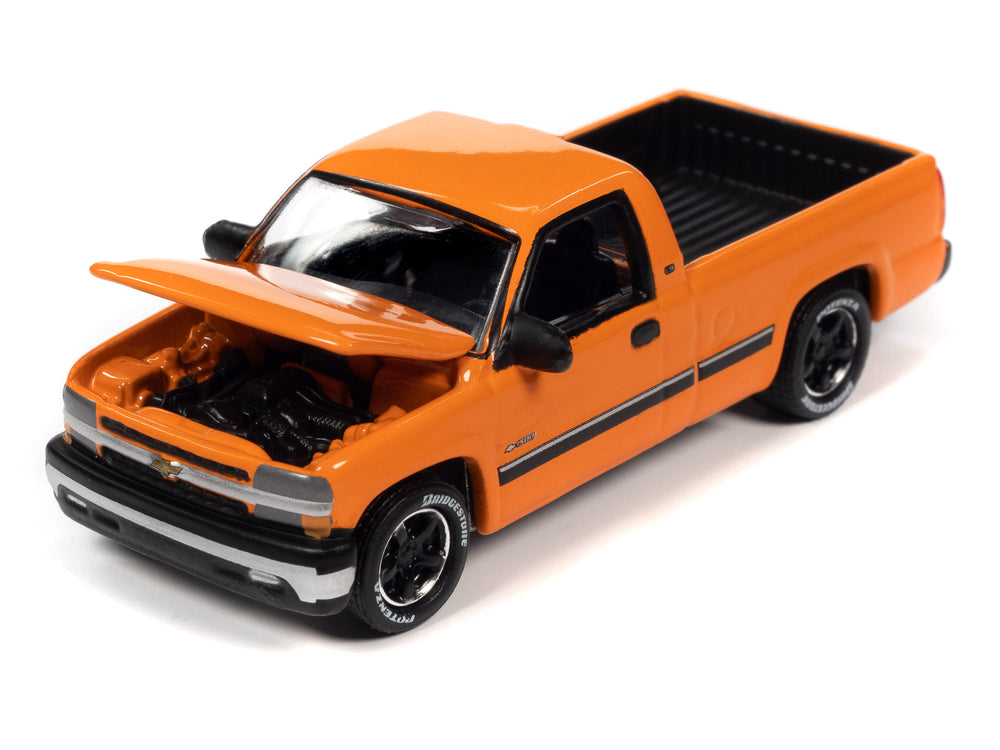 Johnny Lightning Classic Gold 2002 Chevrolet Silverado (Tangier Orange) 1:64 Scale Diecast