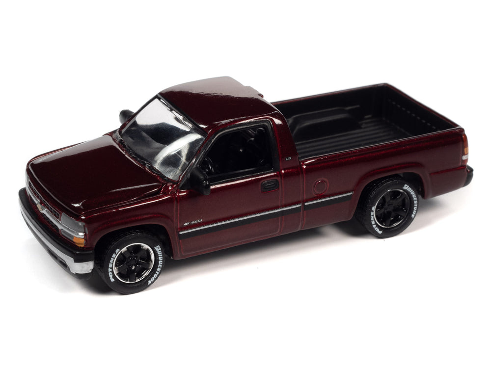 Johnny Lightning Classic Gold 2002 Chevrolet Silverado (Dark Red Metallic) 1:64 Scale Diecast