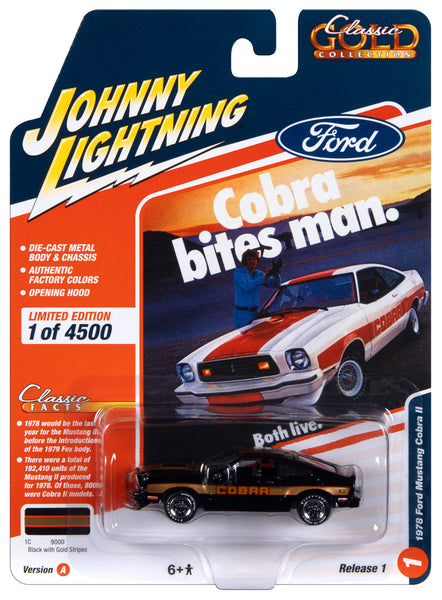 Johnny Lightning Classic Gold 1978 Ford Mustang Cobra II (Gloss