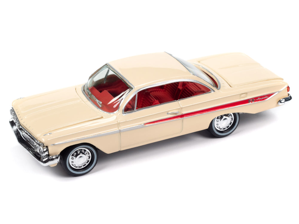 Johnny Lightning Classic Gold 1961 Chevrolet Impala (Coronna Cream) 1:64 Scale Diecast