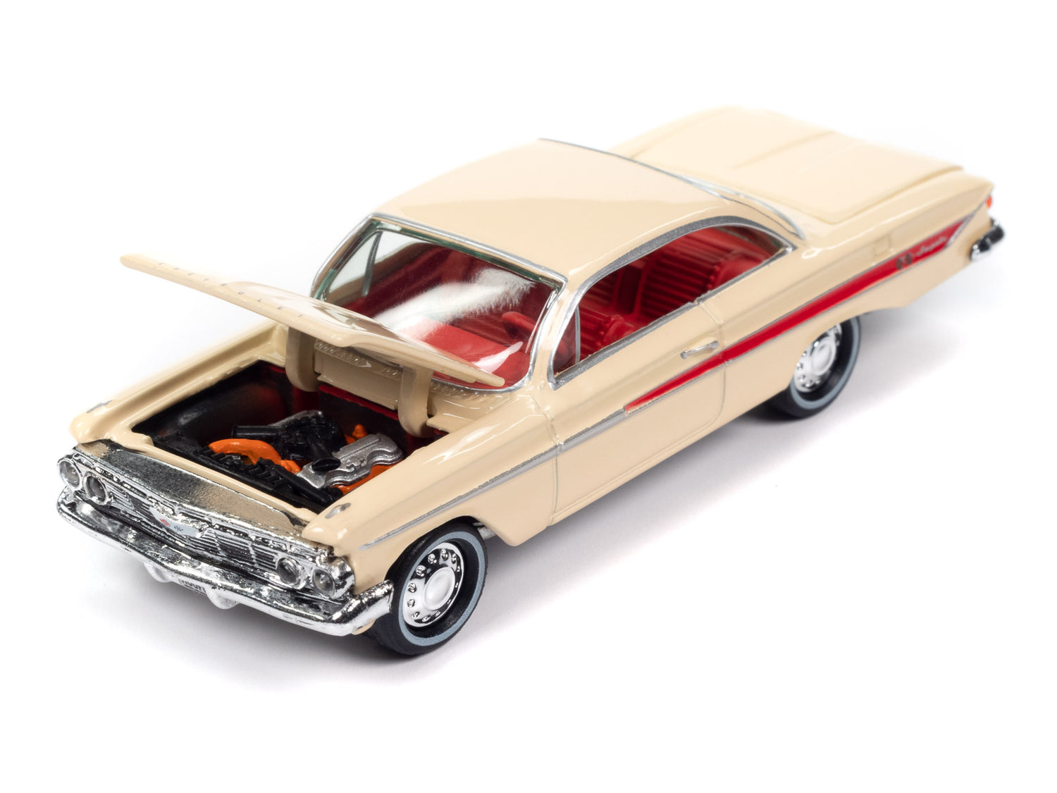 Johnny Lightning Classic Gold 1961 Chevrolet Impala (Coronna Cream) 1:64 Scale Diecast